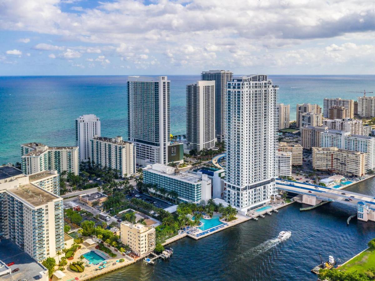 Hyde House - Luxury Waterfront 2Br 2Ba Apartment Suite With Direct Ocean View, Roof Top Pool, Resort Amenities Холивуд Екстериор снимка
